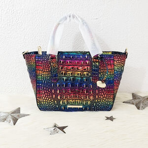 Brahmin Technicolor Small Ashlee bag rainbow metallic NEW